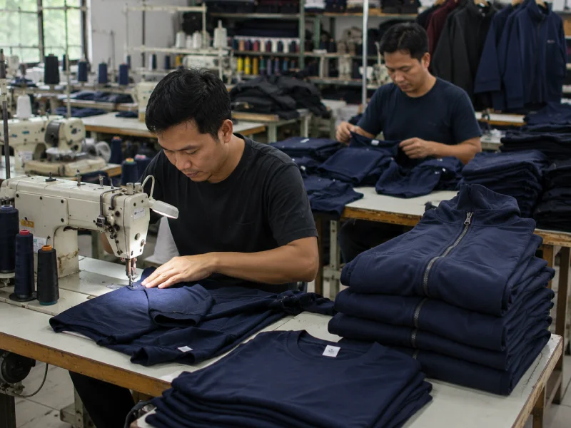 Produksi kaos dan jaket custom sebagai lini produksi tercepat di Kurnia Jaya Pondok Aren